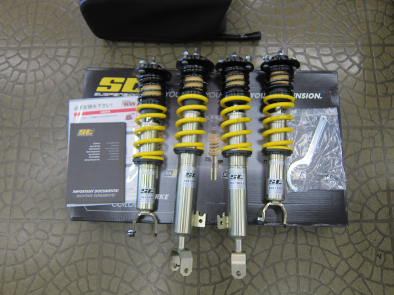 S2000　車高調交換！